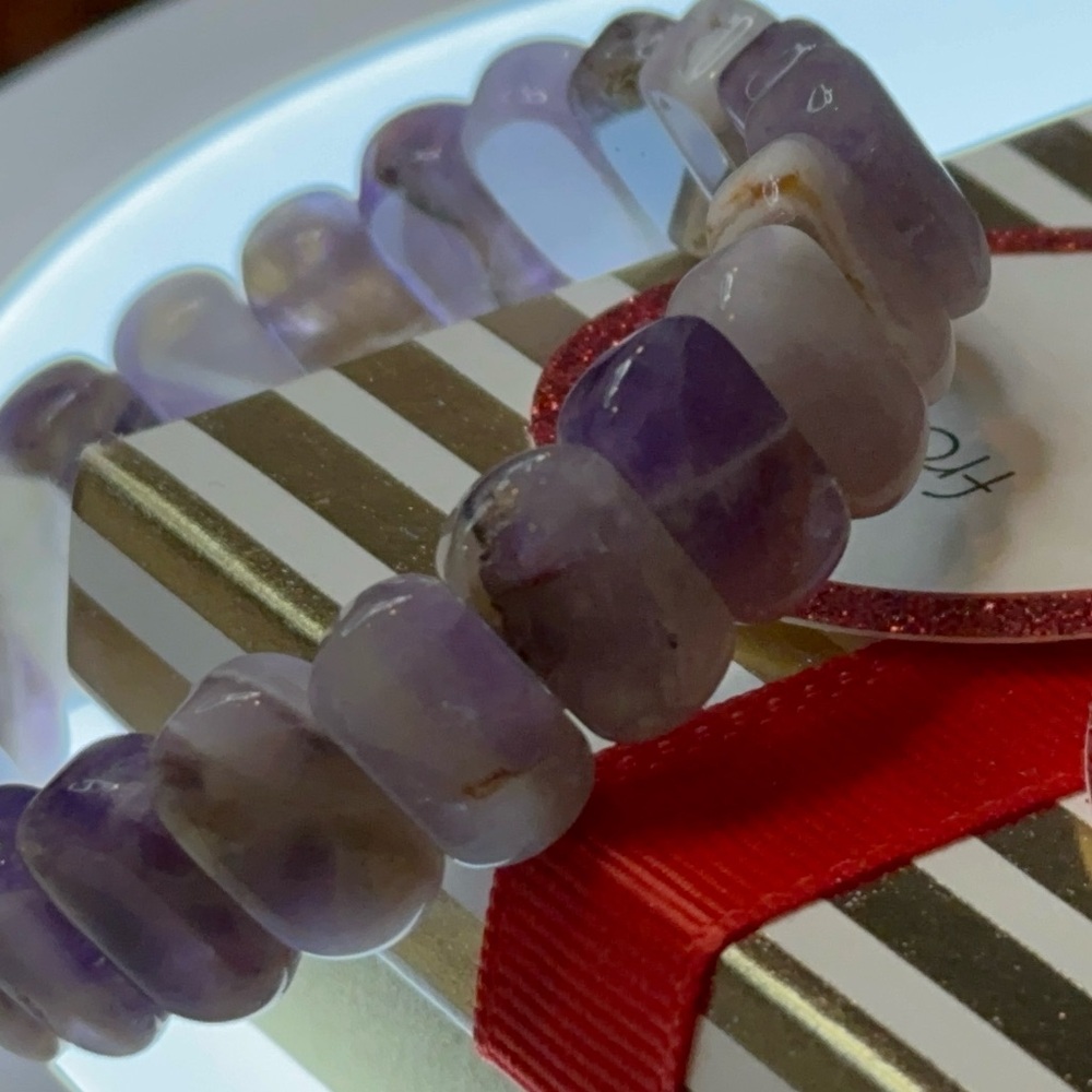Amethyst Soft Bangle Size 6.5
